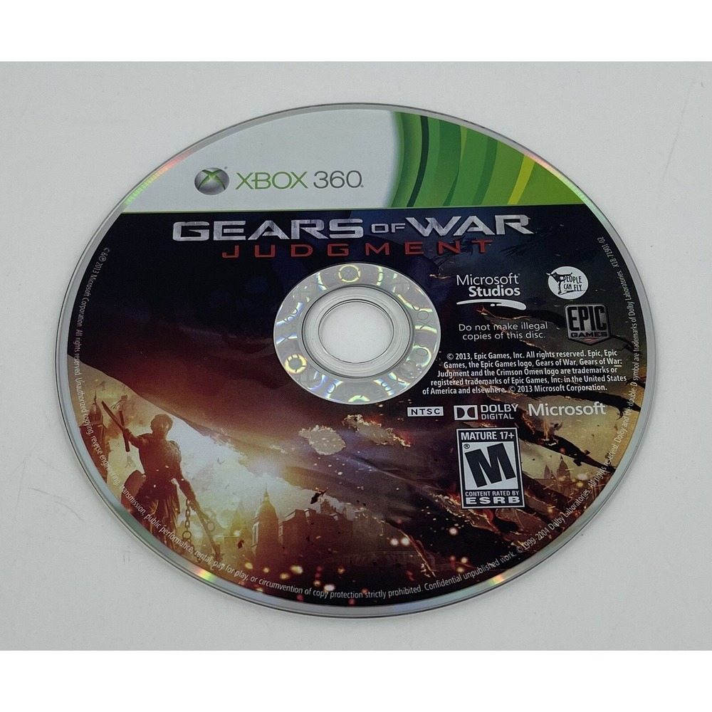 Gears of War: Judgment‎ (Microsoft Xbox 360, 2013) Game Disc Only